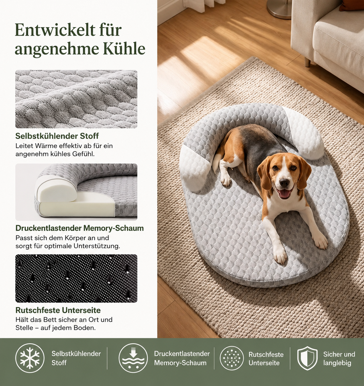 Premium Kühlmatte für Hunde und Katzen