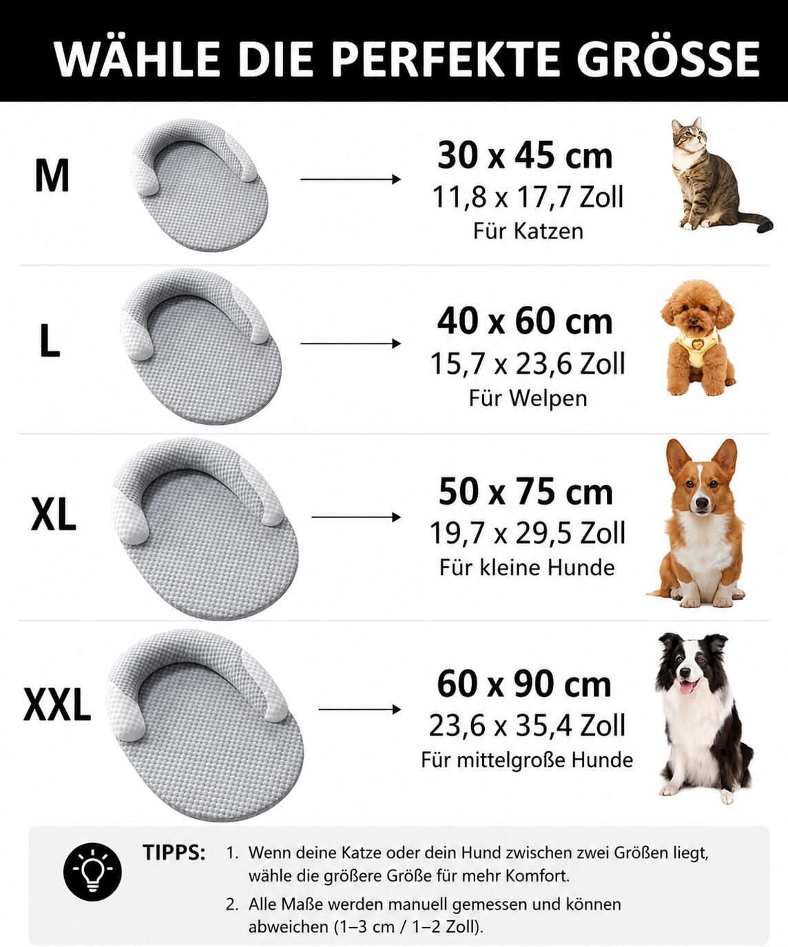 Premium Kühlmatte für Hunde und Katzen
